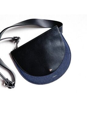 Theory Leather Saddle Belt Bag